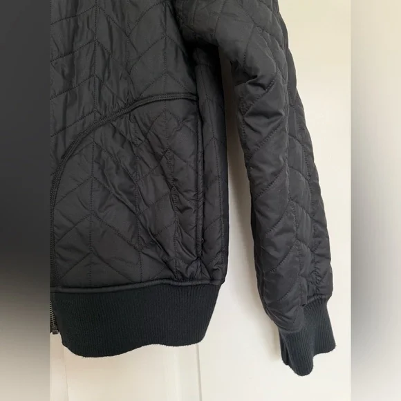 Prana Black Diva Bomber Fleece Jacket Large - Picture 5 of 14